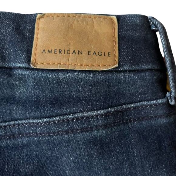 American Eagle Cutoff Jean Shorts Curvy Super High Rise Shortie - Picture 7 of 11
